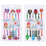 Pencils with eraser 6pk | 2 ass