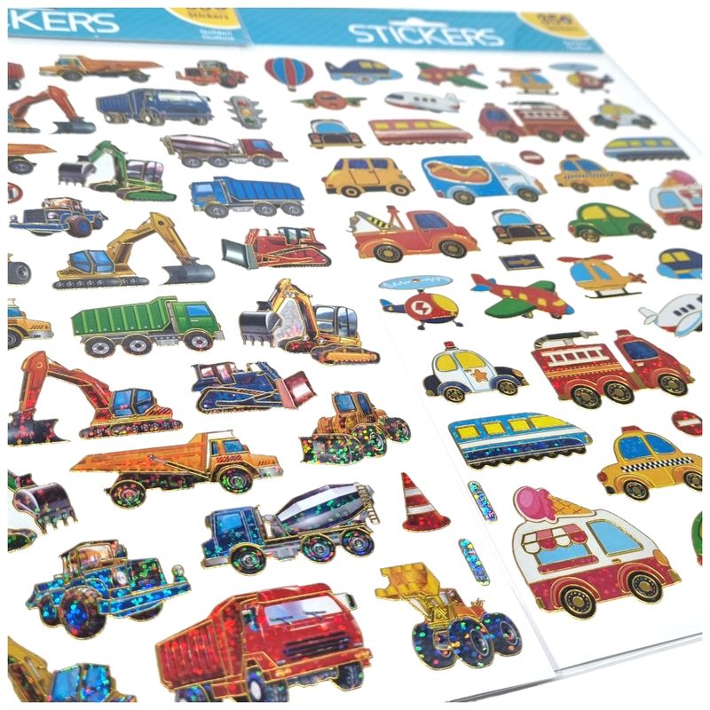 Stickers Vehicles Shiny 35pcs