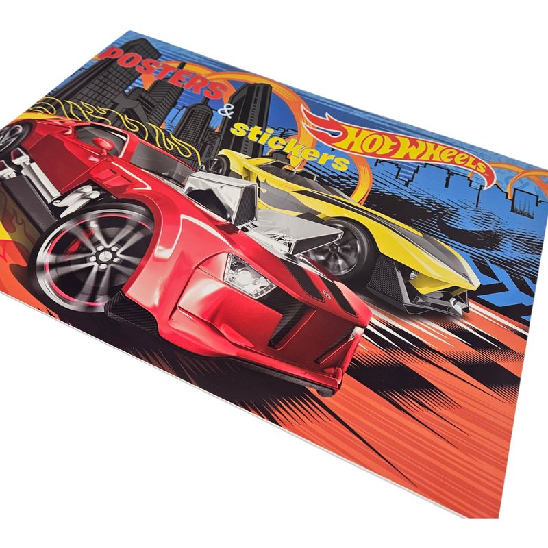 Hot Wheels Tegnebok med klistremerker 42x30cm