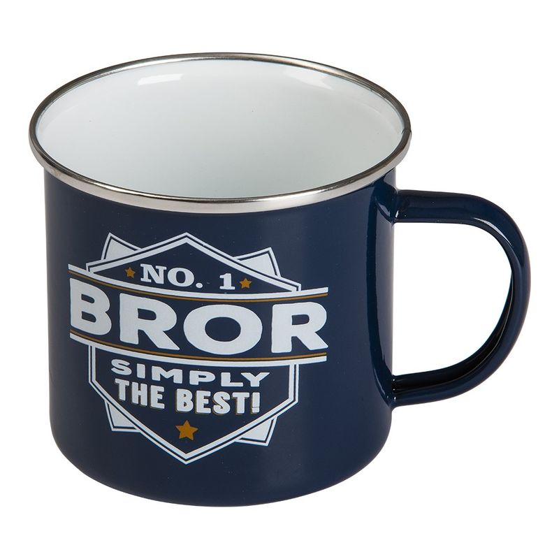 Retro Enamel Mug - Brother