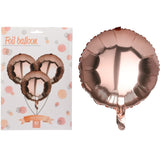 10pcs Round Foil Balloons Rose Gold | 46cm