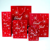 Gavepose God Jul Glitter - 26x32x12cm