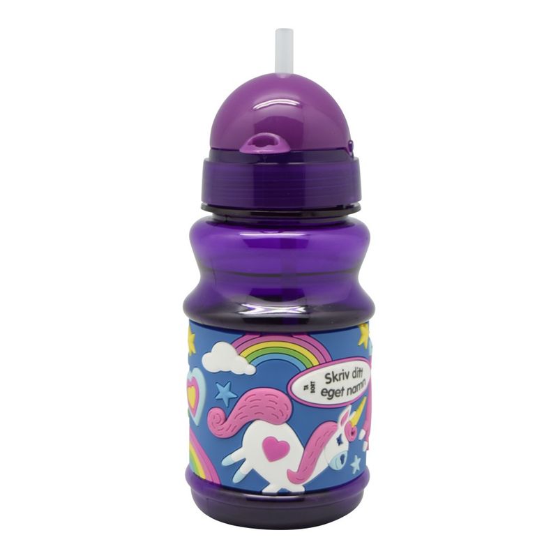 Unicorn Drinking Bottle Name Tag