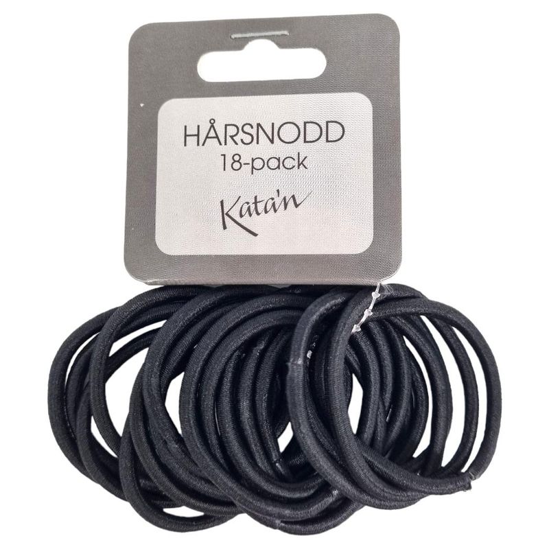 Hair ties Black 18pk