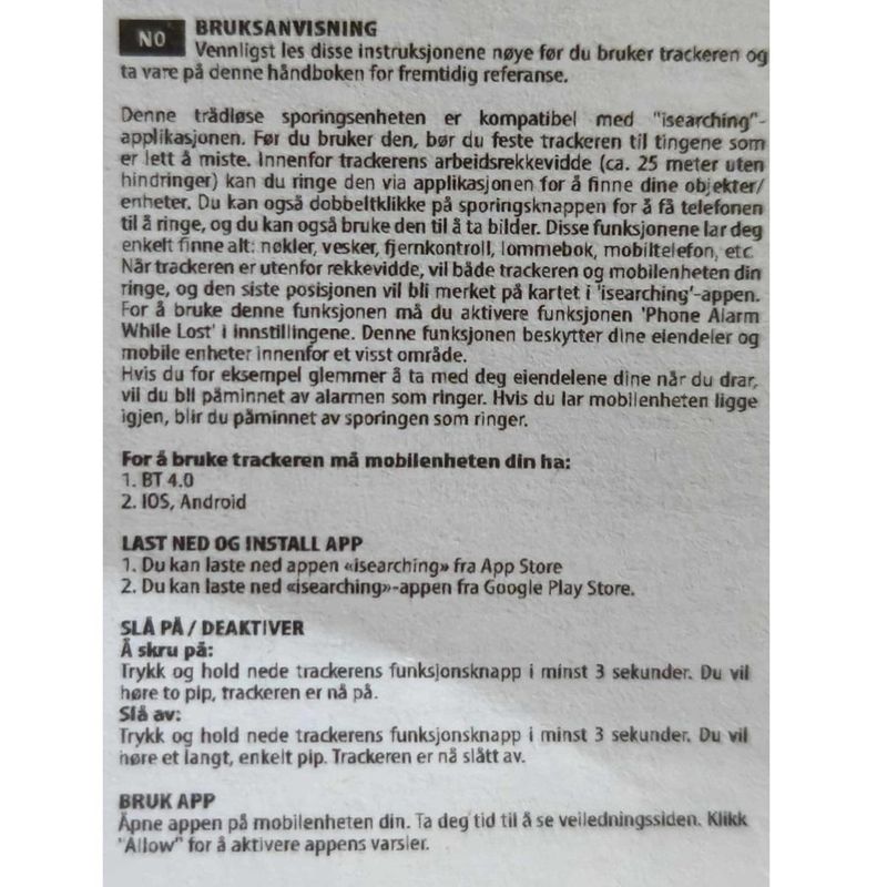 Smart Nøkkelfinner |Trybe