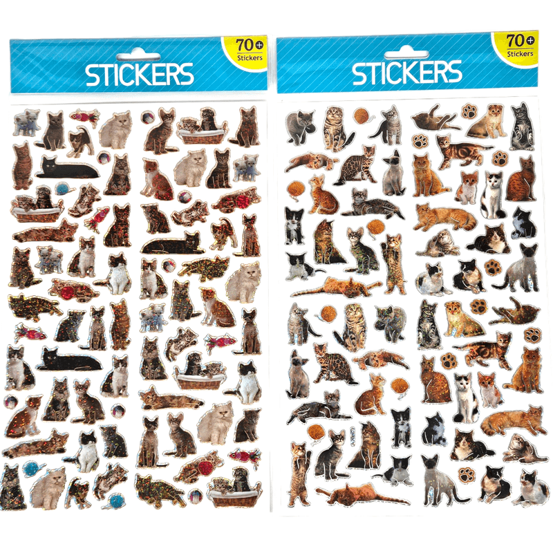 Stickers Cats Shiny 70pcs