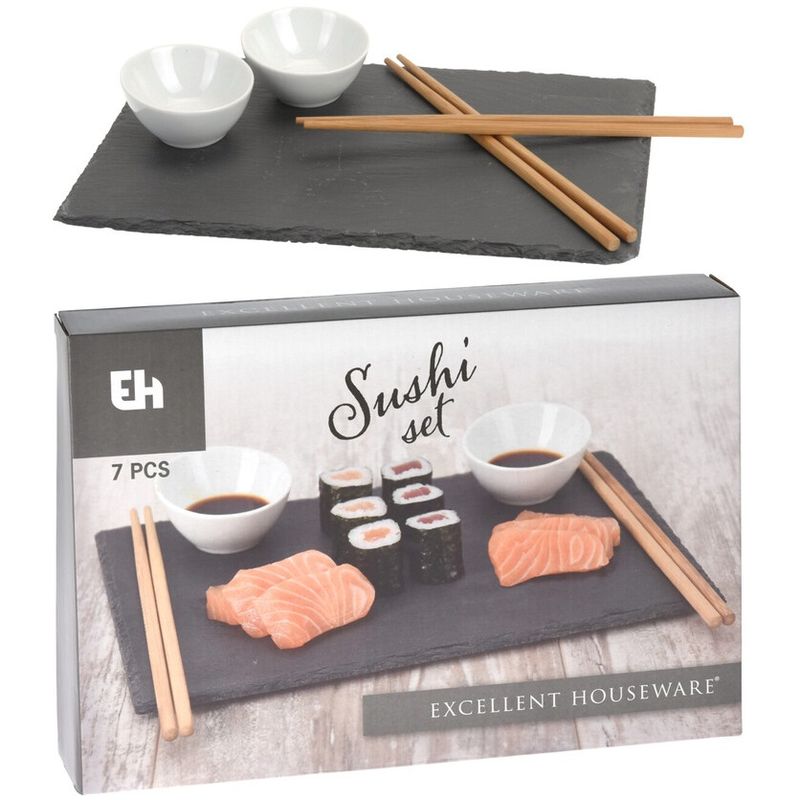 Sushi set Slate 7 pieces | Excellent Houseware