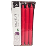 Red crown candles 10pk 24cm | Nordic Ecolabelled candles | Unique