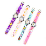 Analog clock unicorns