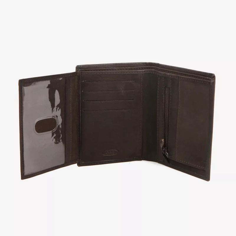 Wallet leather Medium Brown