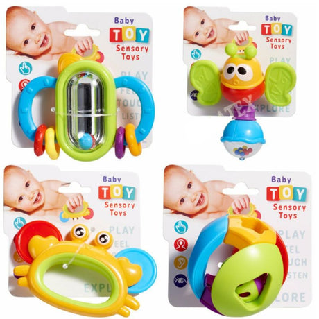 Babyleker med lyd | 8 varianter sensoriske leker | 3mnd