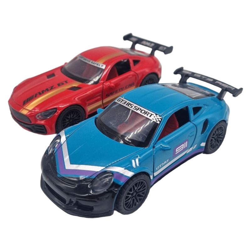 Toy car Sport Metal Pullback 12cm | 2 ass