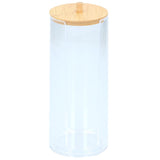 Alpina Cotton Pad Holder - Practical dispenser with bamboo lid