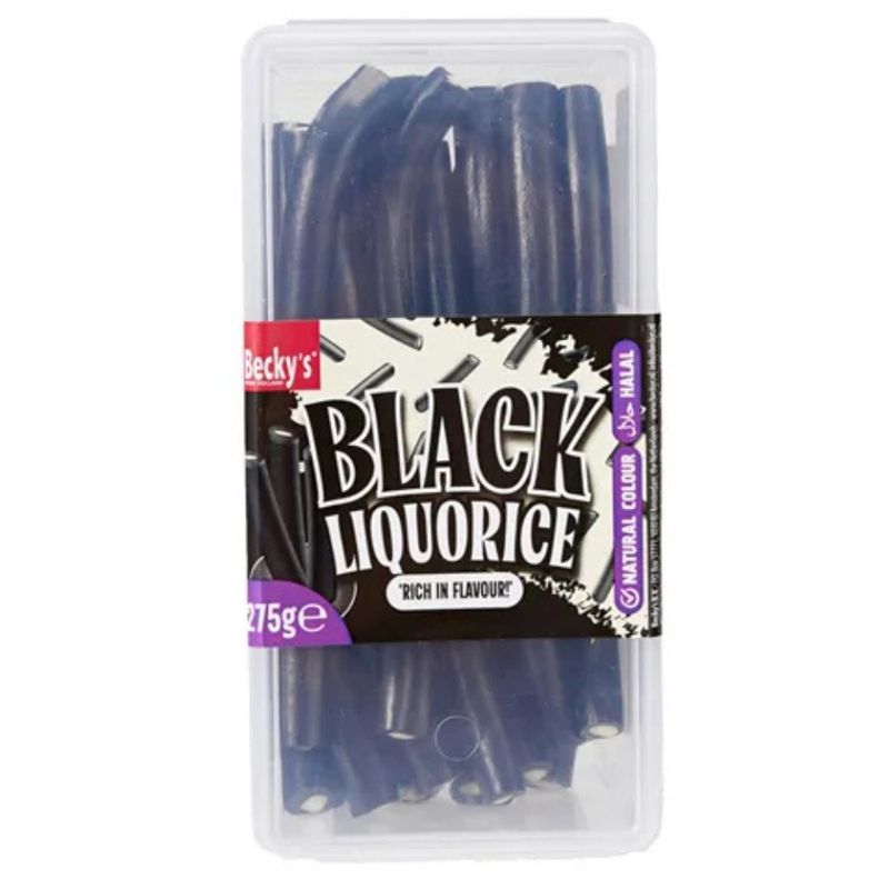 Becky's Lakrisstenger med fyll 275g | 3 smaker