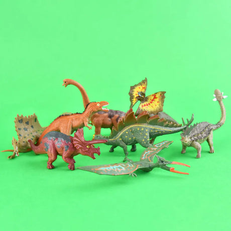 Dinosaurs in bag 12 pcs | Plastic figures