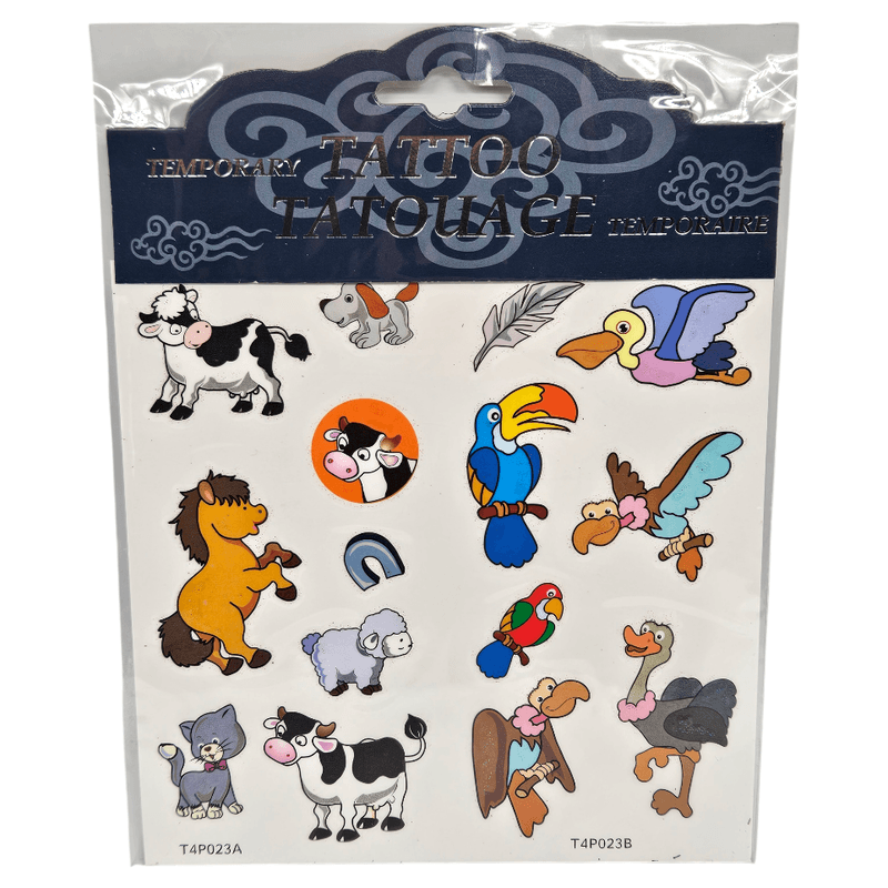 Temporary Tattoos Animals Glitter | 3ass