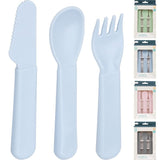 Children's cutlery set 3 pieces | Safe plastic and multiple colors