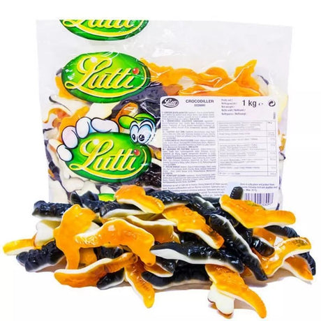 Lutti Krokodiller 1kg Storpakk