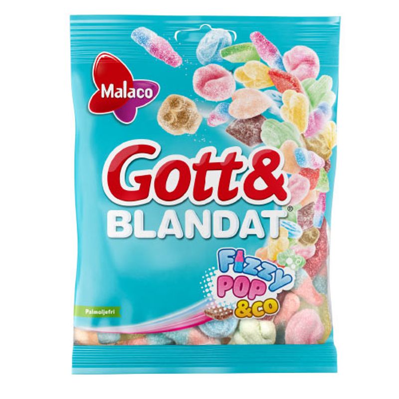 Malaco Godt og blandet Fizzy pop 130g