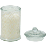 Duftlys i glasskrukke 14,5cm | 4 dufter med lokk | Perfekt julegave
