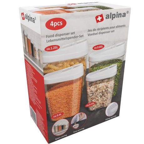 Alpina Dispenserbokser Sett 4stk | Flere Farger