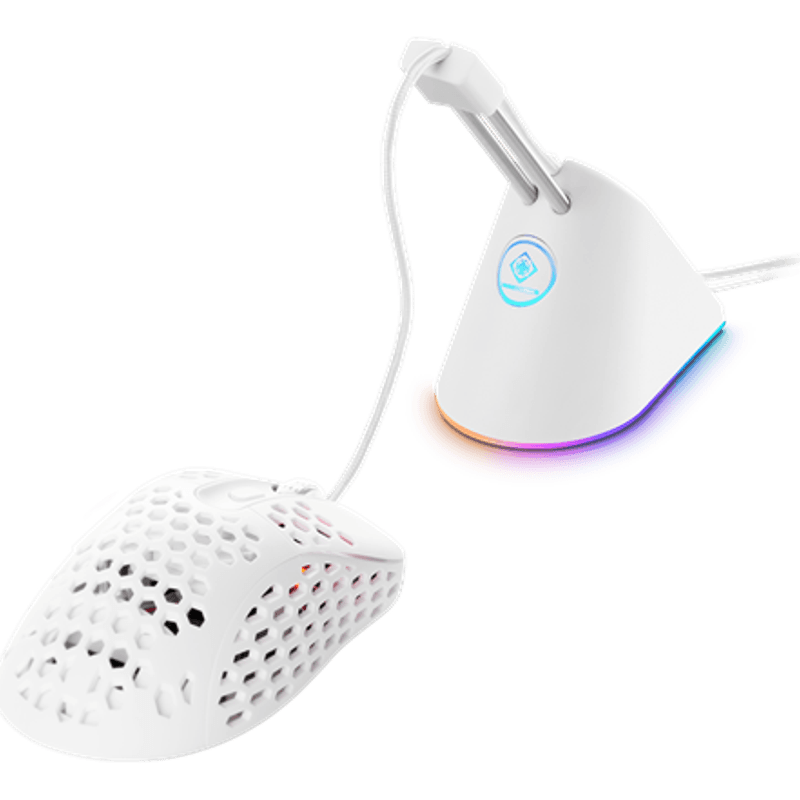 Deltaco Gaming Mouse Bungee RGB LED - Hvit