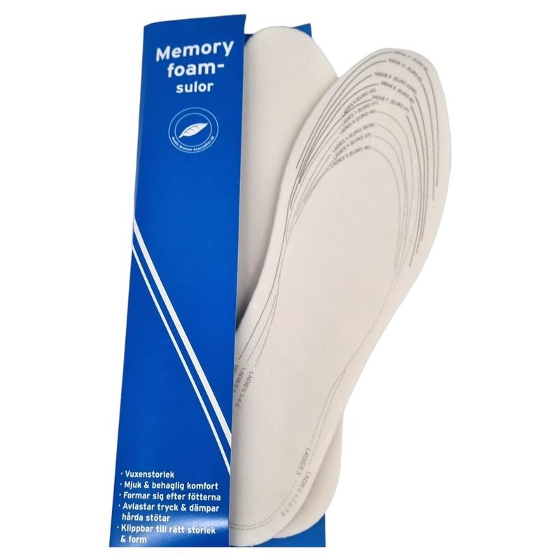 Memory insole Size 36 - 46