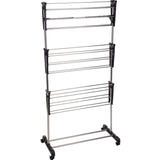 Drying rack 3 levels | Foldable &amp; with wheels | Ultra Clean