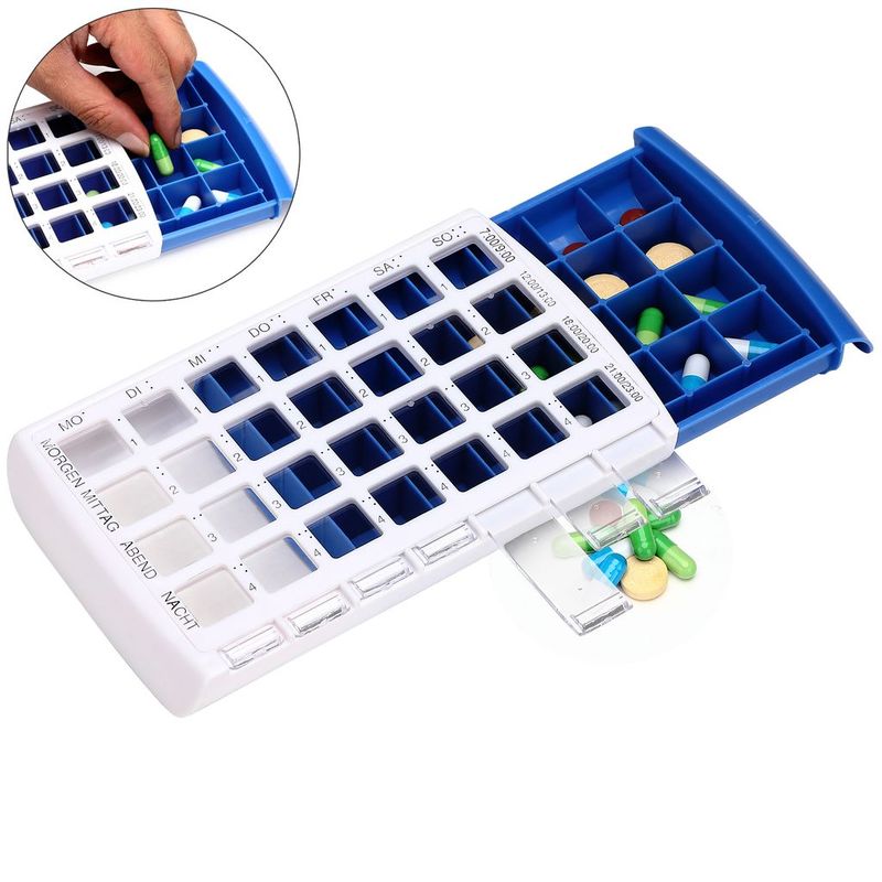 Pill box 7 days 4 rows | Comfort Aid | German