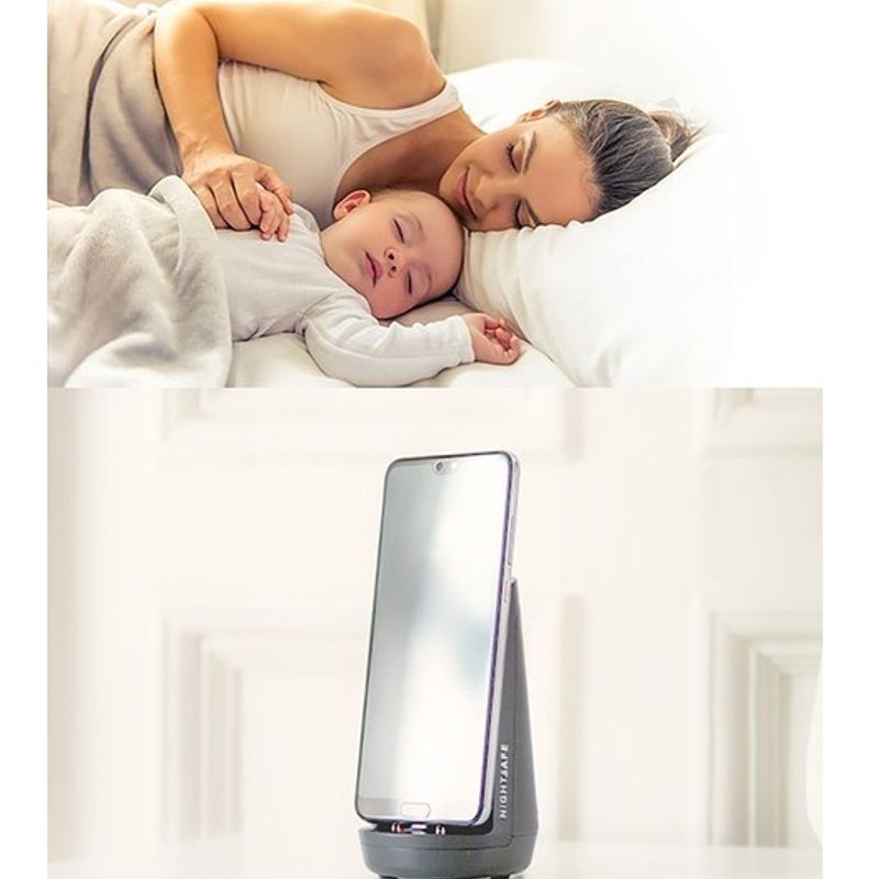 Mobillader med røykvarsler | USB - C | NightSafe