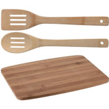 Bamboo cutting board with utensils | 3 pieces | Excellent Houseware
