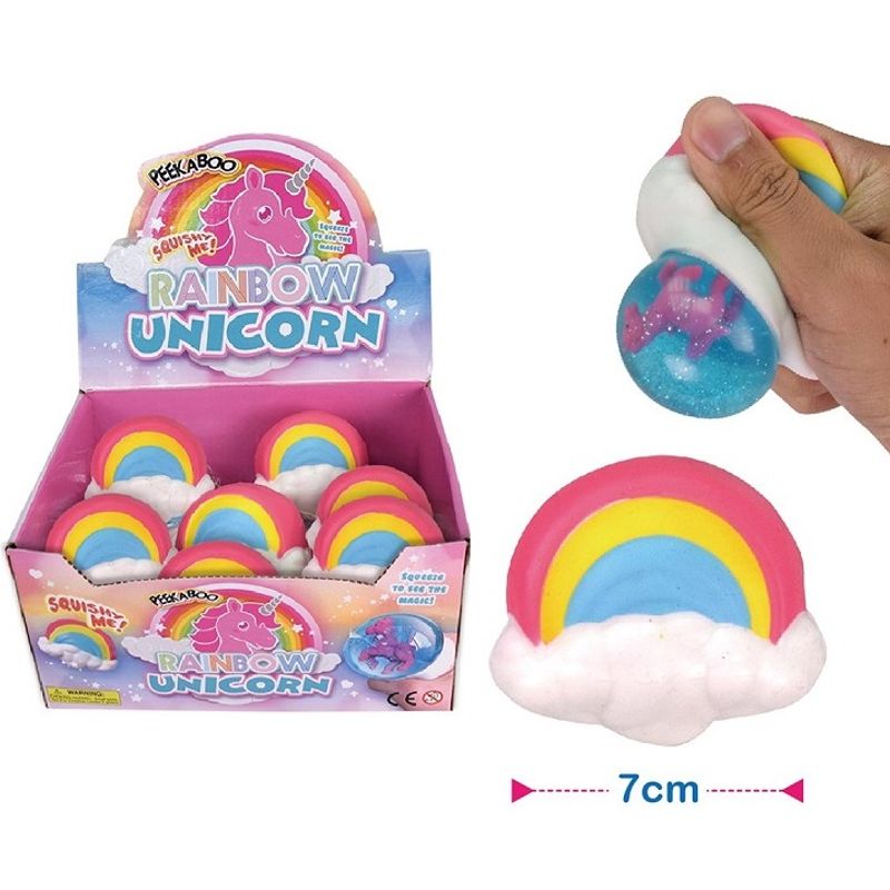 Squeeze Toy Rainbow Unicorn