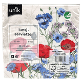 Napkins May 17 flowers 20pk 3-ply | 33x33cm | Unique
