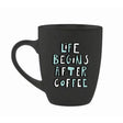Tinka krus 3pk | Life begins after coffee | Matt sort