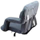 BÅL folding chair with armrests &amp; suede fabric