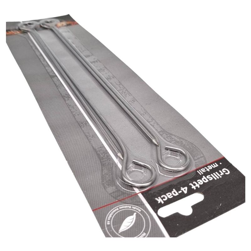 Metal skewers 4pk 28cm