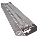 Metal skewers 4pk 28cm