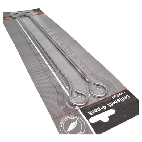 Metal skewers 4pk 28cm