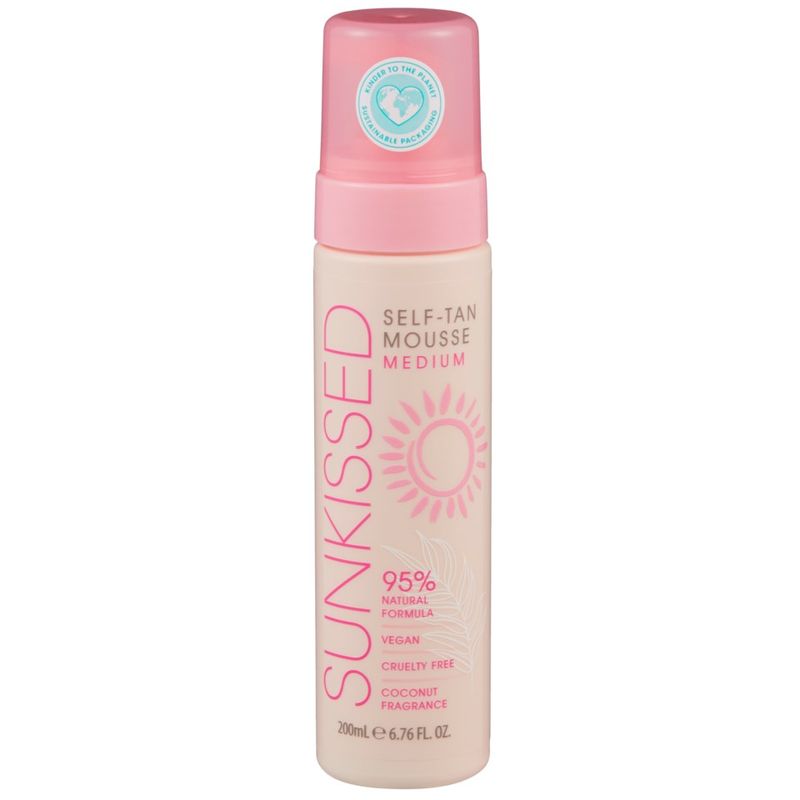Sunkissed Instant Self Tan Mousse Medium 200ml