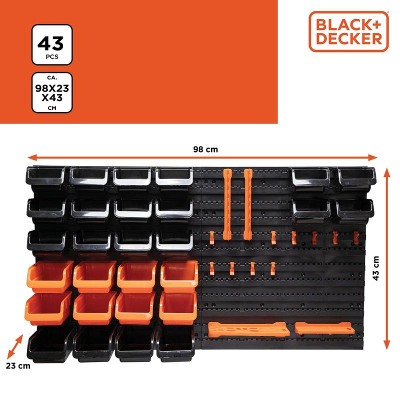 Black+Decker Storage set 43 pieces