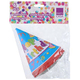 Party hats 6pk Happy Birthday