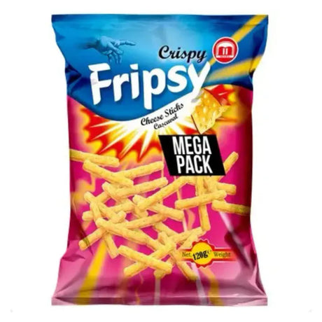 Fripsy Crispy Sticks Cheese 120g | Crispy cheese snacks with crunch