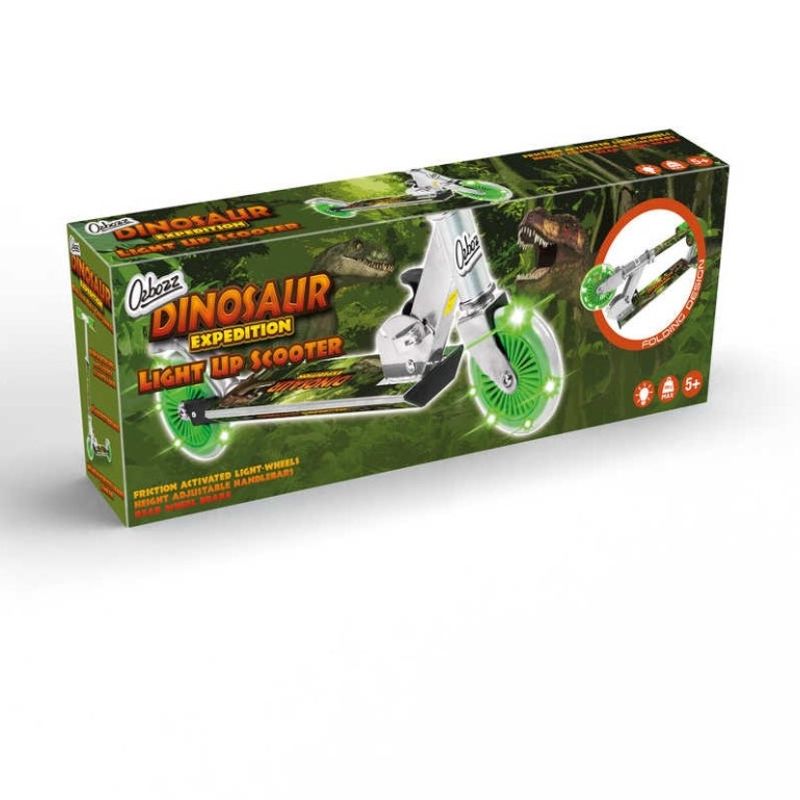 Sparkesykkel dinosaur med lysende hjul 5+