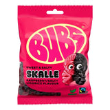 Bubs Raspberry Salty Licorice Skalle 16x90g | Storpakk