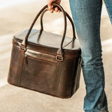 Cooler bag CAB Tylösand 36x29x26 cm Brown Leather