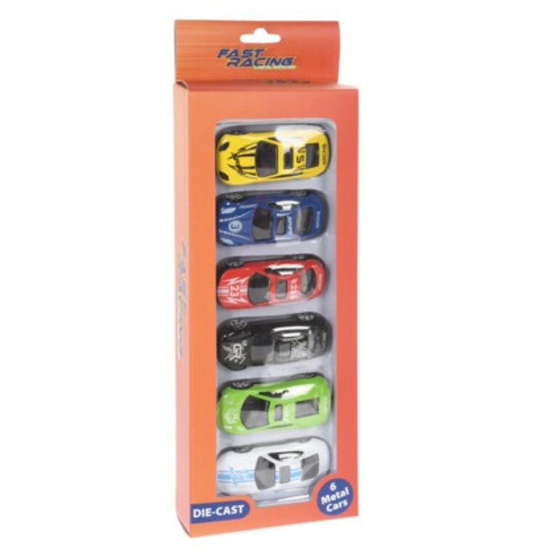 Metal toy cars 6pk
