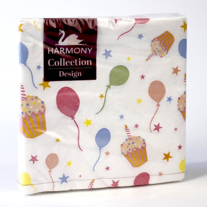 Napkins Birthday 20pk 33x33cm