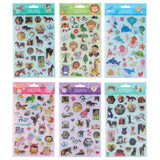 Thick Stickers with Glitter 25x14cm | 6 varieties