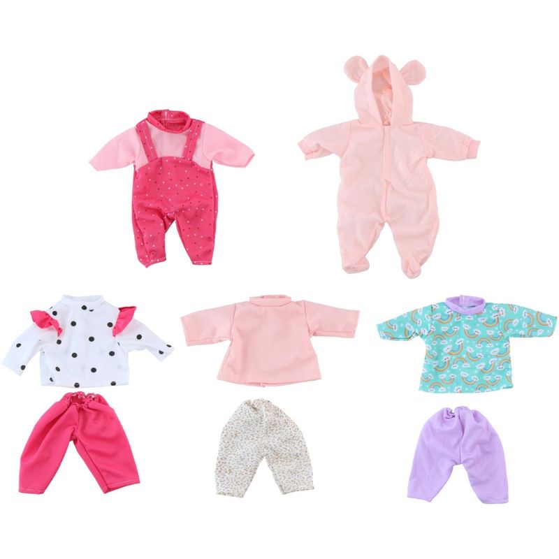 Doll clothes set 8 pieces 40 - 45cm | Clothes for dolls