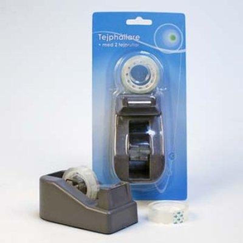 Tape holder with two tape rolls